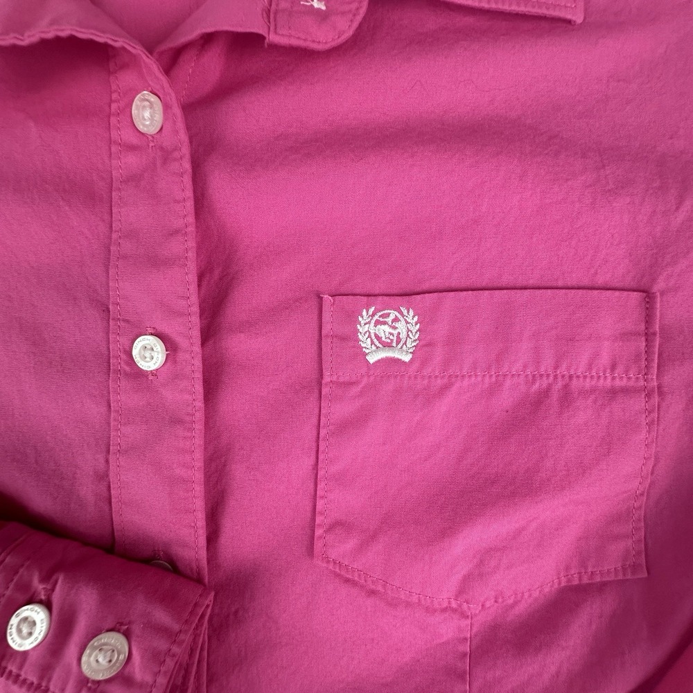 CINCH Womens XL Pink Button Down Western Shirt Long Sleeve Cotton Rodeo Cowgirl - Picture 2 of 7